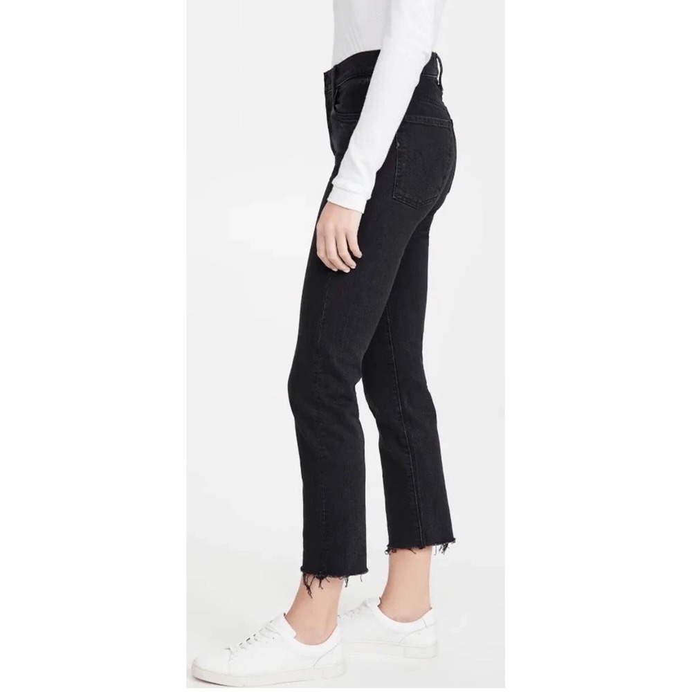 MOTHER Superior The Scrapper Cuff Ankle Fray Jeans Whos Sorry Now Sz 30 (Tag 29)